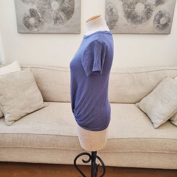 Bobeau Jessica Twist Hem Slub Tee sz XXS - Picture 7 of 13